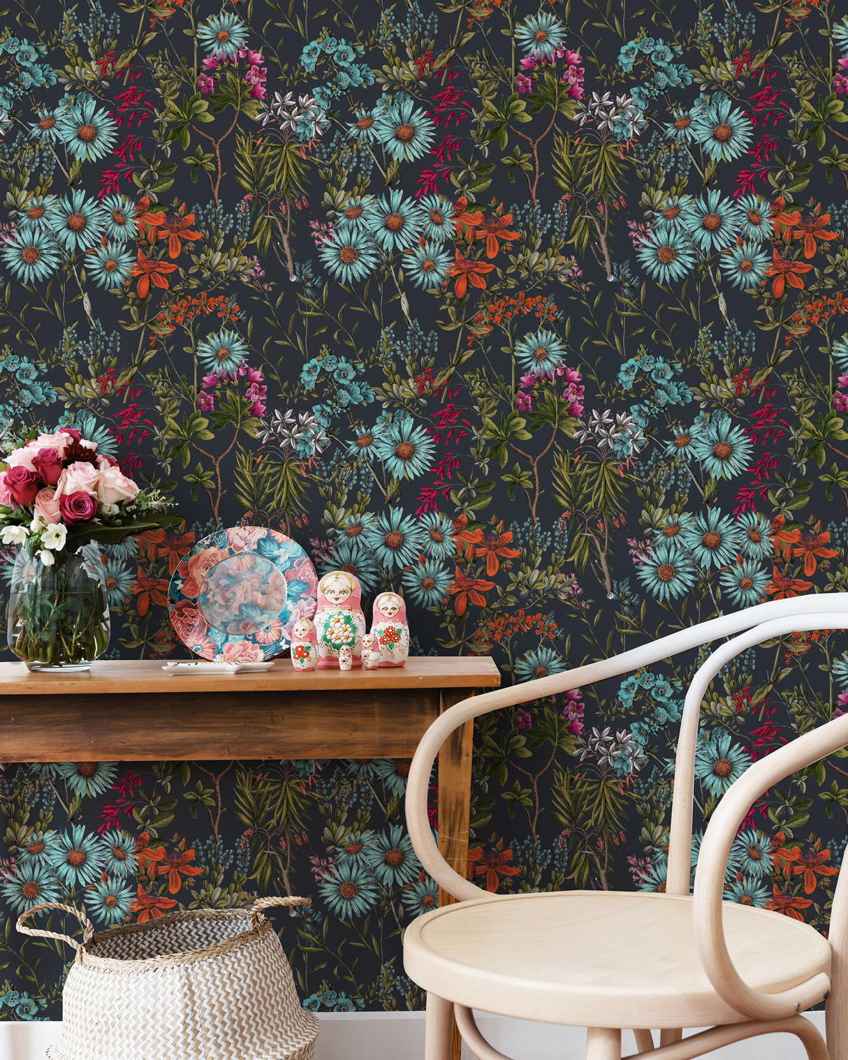 MindTheGap SUMMERISH Charcoal HIPPIE SPIRIT Wallpaper