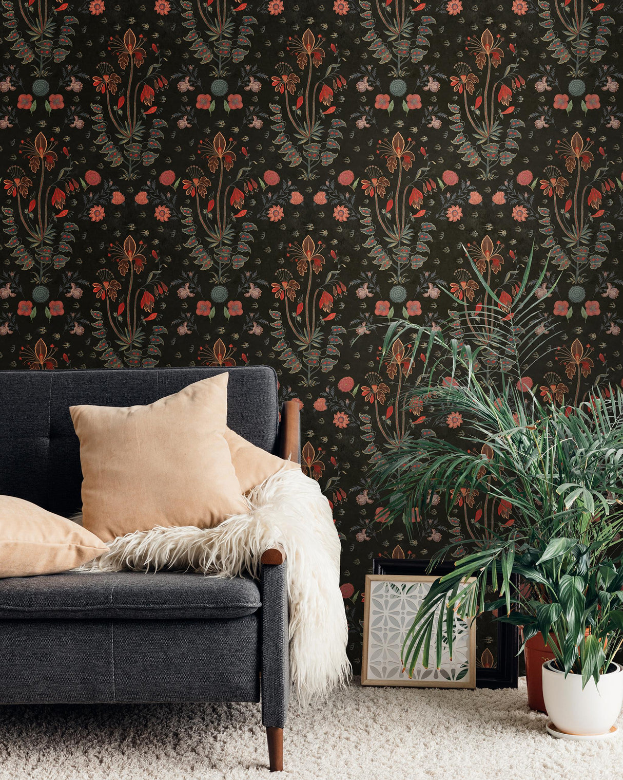 MindTheGap GYPSY Anthracite HIPPIE SPIRIT Wallpaper
