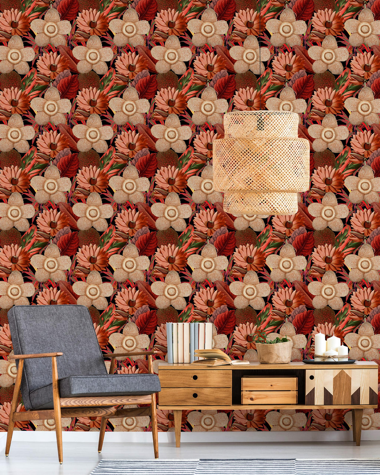 MindTheGap WATER LILIES FLORILEGIUM Wallpaper