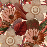 MindTheGap WATER LILIES Taupe FLORILEGIUM Wallpaper
