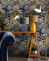 MindTheGap CHRYSANTHEMUMS Yellow FLORILEGIUM Wallpaper