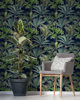 MindTheGap PALMERAS Anthracite PALM SPRINGS Wallpaper