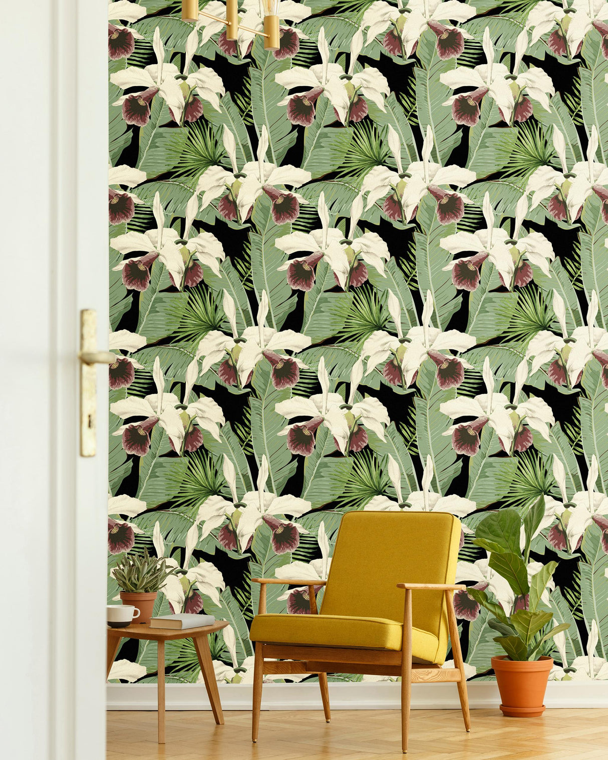 MindTheGap TREASURE ISLAND Anthracite PALM SPRINGS Wallpaper