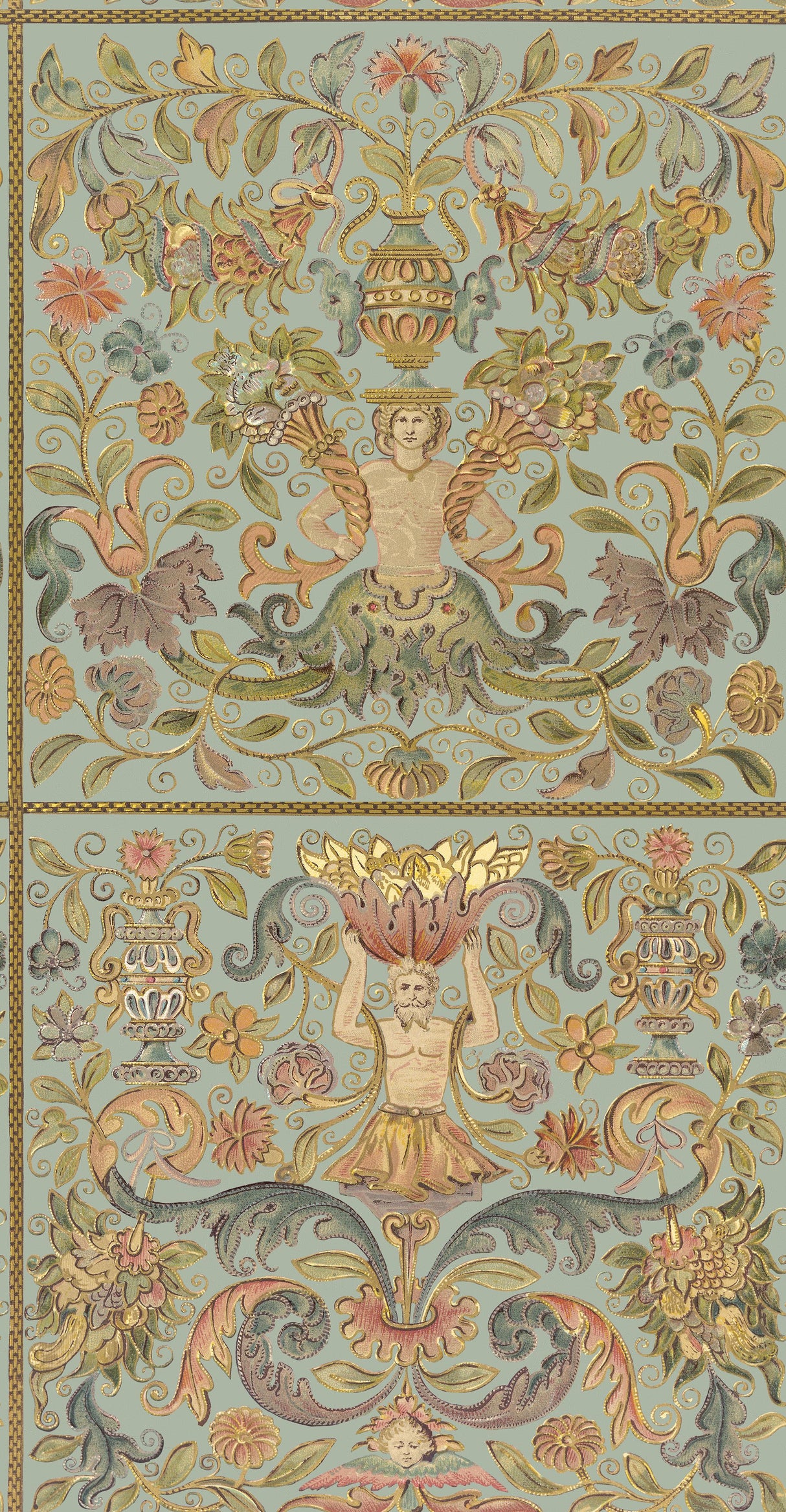 MindTheGap BROCADE Powder RENASCIMENTO Wallpaper