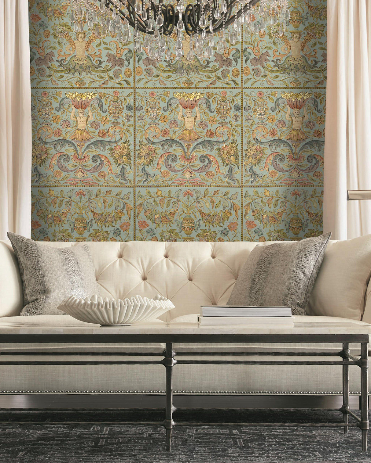 MindTheGap BROCADE Powder RENASCIMENTO Wallpaper