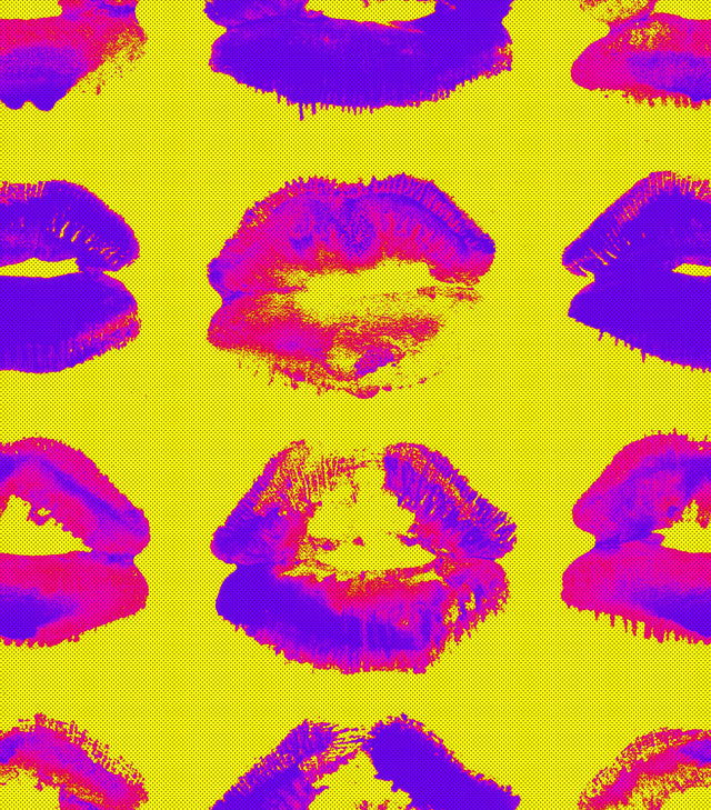 MindTheGap NEON KISS NOUVELLE POP Wallpaper