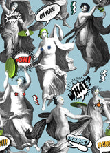 MindTheGap WATCH OUT! Blue NOUVELLE POP Wallpaper