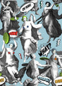 MindTheGap WATCH OUT! Blue NOUVELLE POP Wallpaper