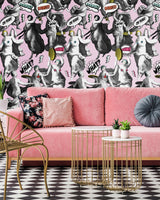 MindTheGap WATCH OUT! Pink NOUVELLE POP Wallpaper