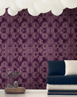 MindTheGap WASHED SHIBORI Burgund WORLD OF FABRICS Wallpaper