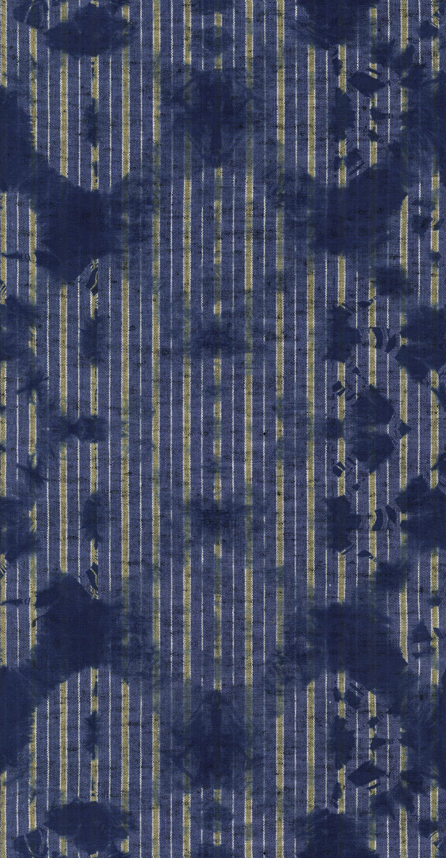 MindTheGap WASHED SHIBORI Indigo WORLD OF FABRICS Wallpaper