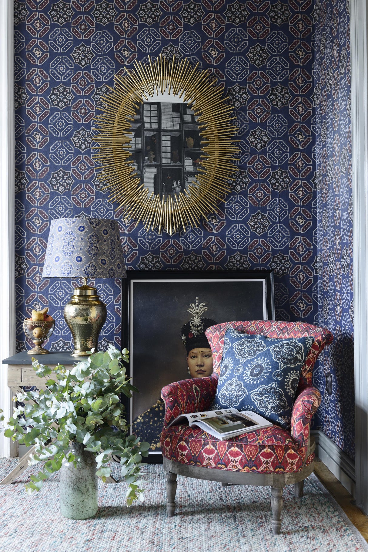 MindTheGap AJRAK Blue ORIGINS Wallpaper