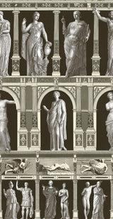 MindTheGap STATUES ANTIQUE Taupe LE MANOIR Wallpaper