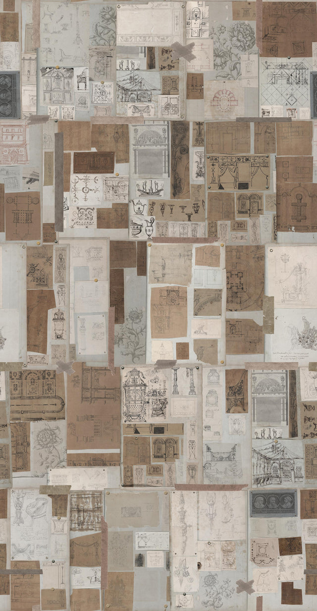 MindTheGap THE SKETCH BOOK THE GENTLEMEN'S CORNER Wallpaper