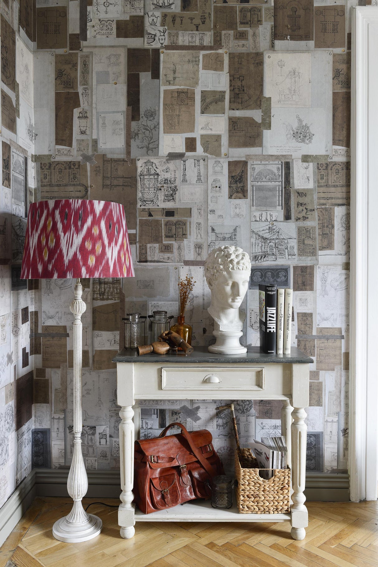 MindTheGap THE SKETCH BOOK THE GENTLEMEN'S CORNER Wallpaper