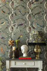 MindTheGap COUNTESSES AVIARIUM Mint LE MANOIR Wallpaper