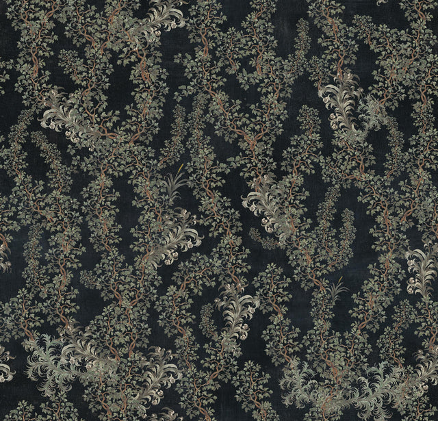 MindTheGap DARK LEAVES THE ROYAL GARDEN Wallpaper