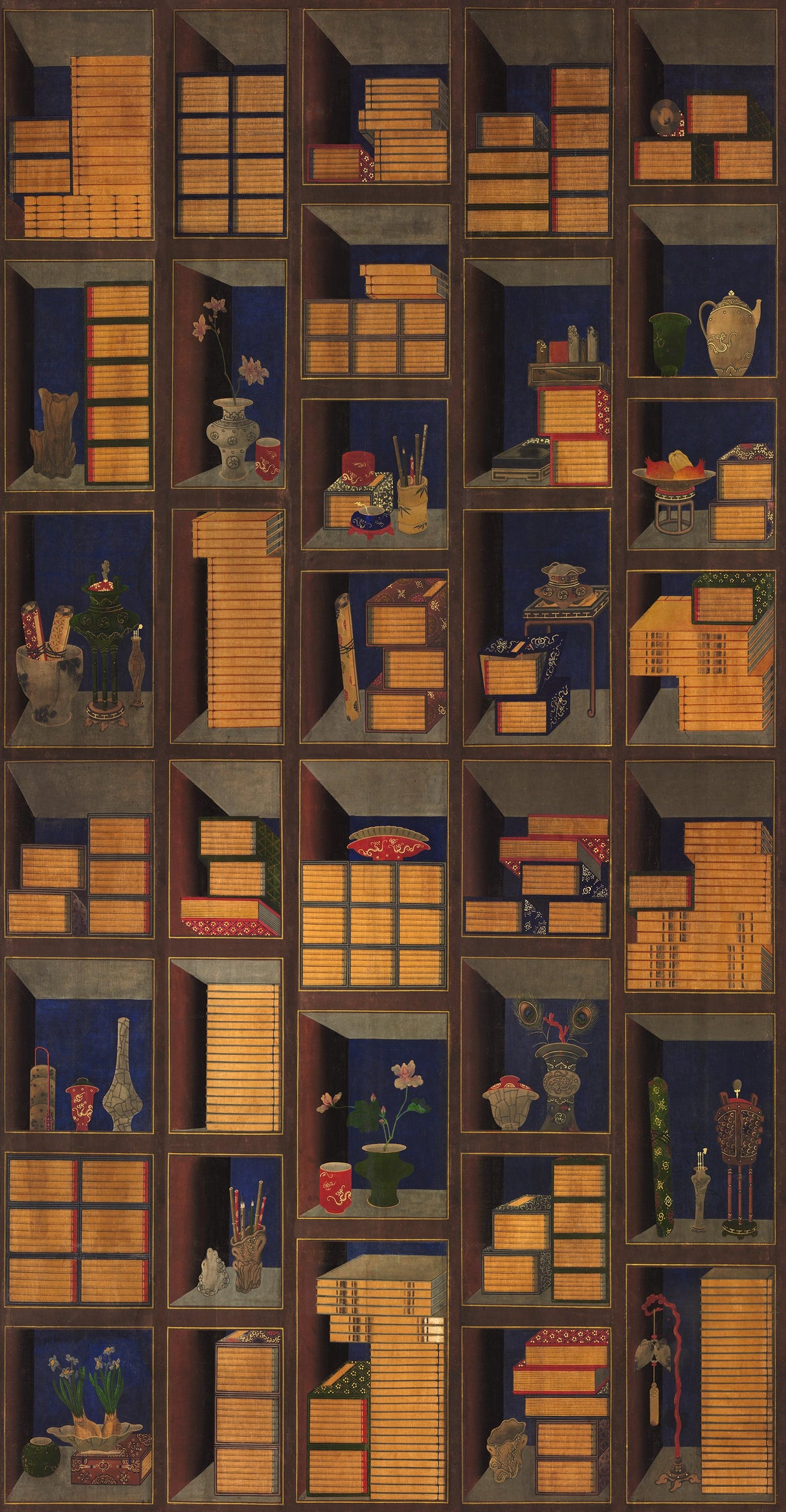 MindTheGap KOREAN LIBRARY Chromo THE GENTLEMEN'S CORNER Wallpaper