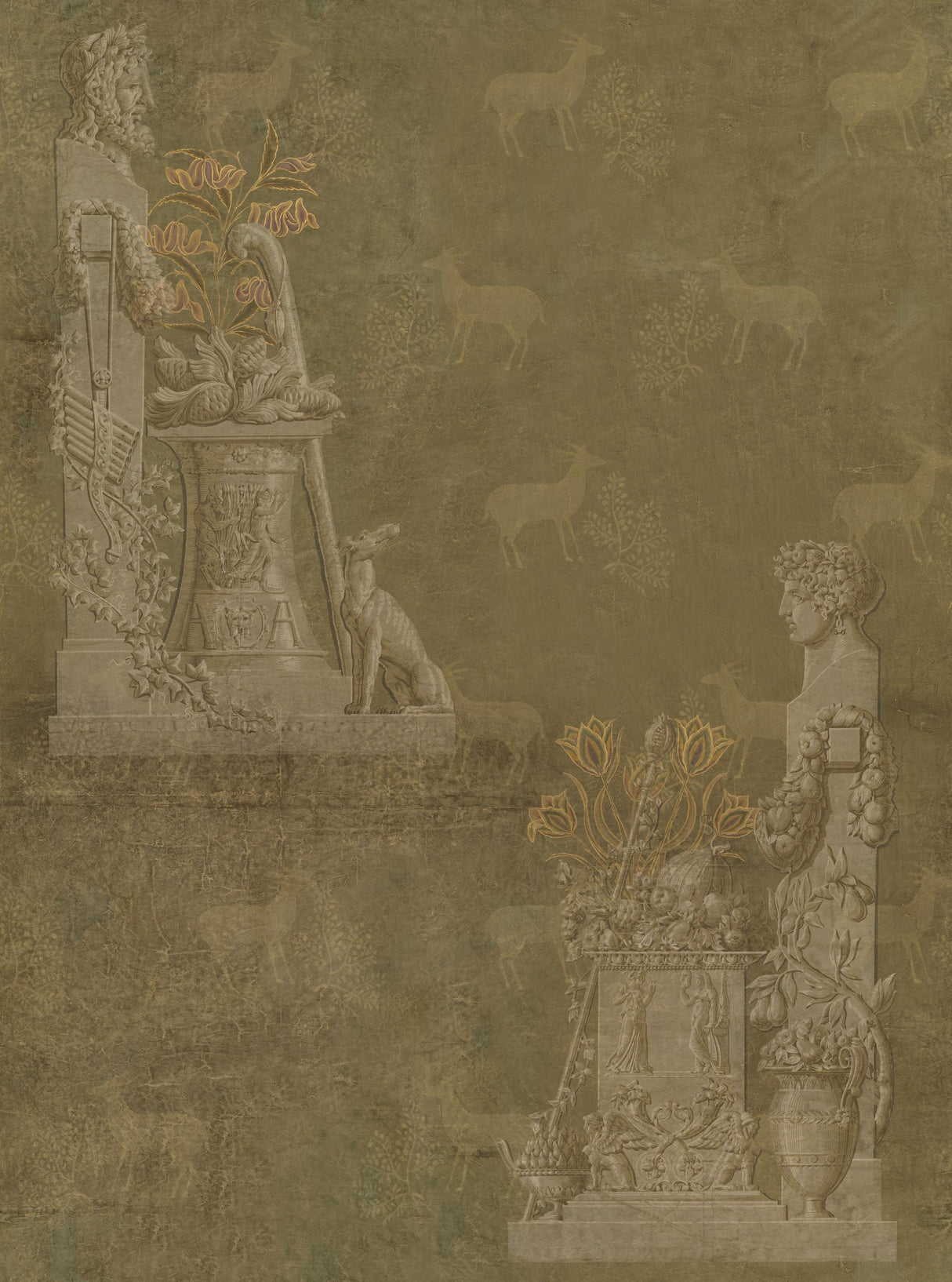 MindTheGap SCULPTURAL Moss LE MANOIR Wallpaper