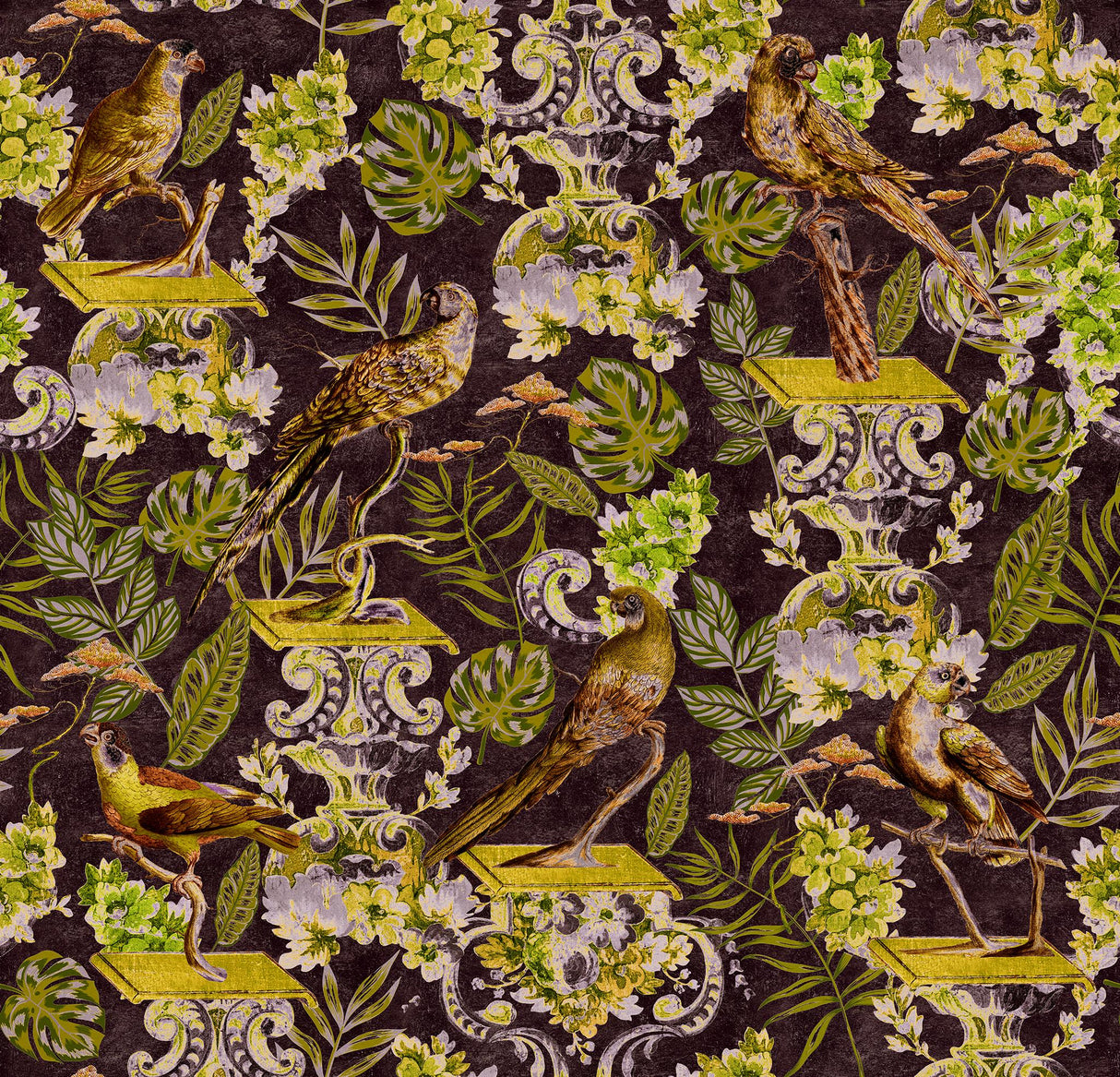 MindTheGap LA VOLIERE Dark THE ROYAL GARDEN Wallpaper
