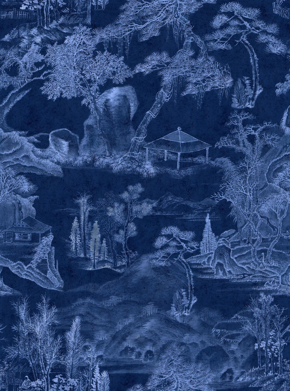 MindTheGap ASIAN SCENERY INDIGO ADDICTION Wallpaper