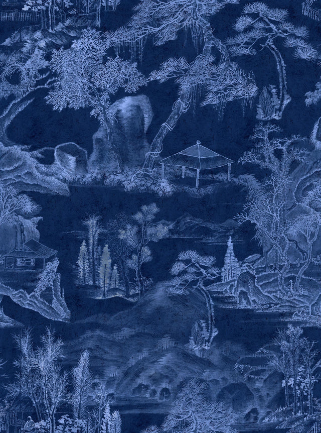 MindTheGap ASIAN SCENERY INDIGO ADDICTION Wallpaper