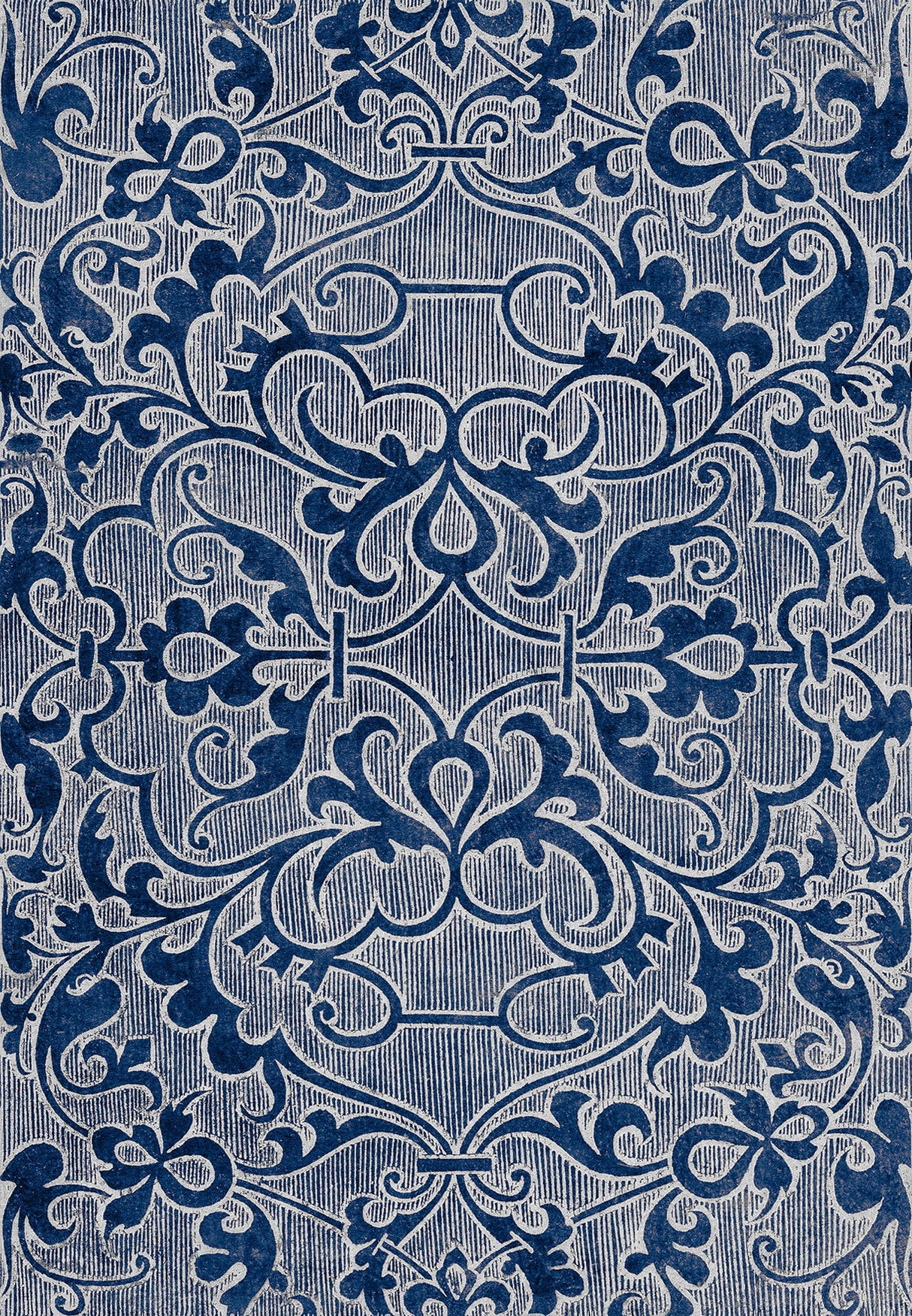 MindTheGap DECO TRELLIS INDIGO ADDICTION Wallpaper