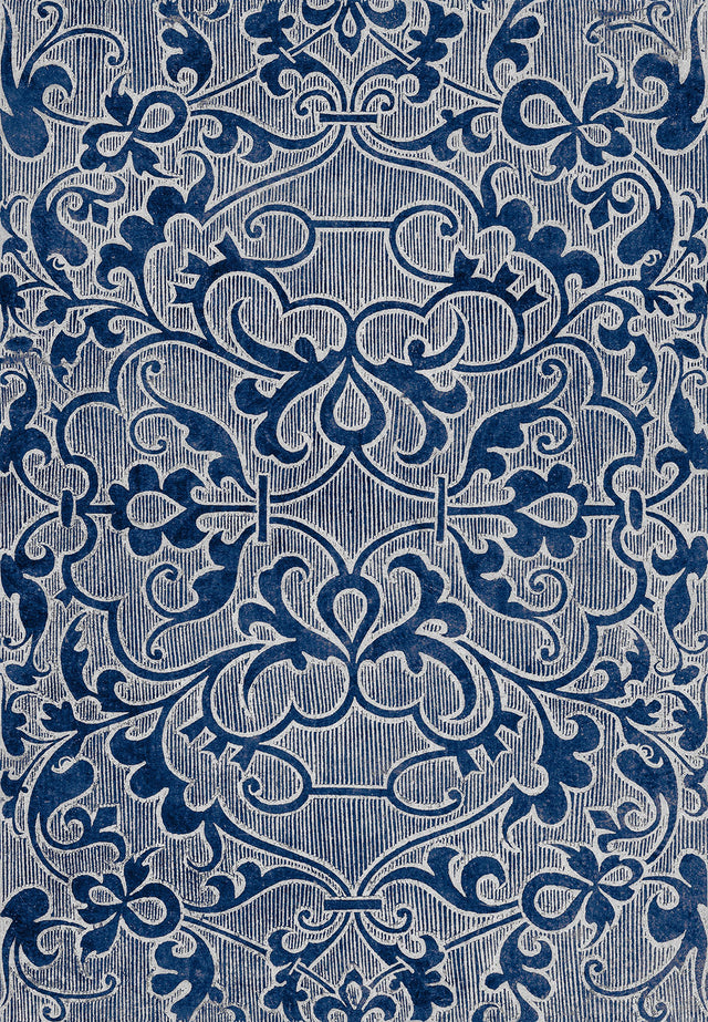 MindTheGap DECO TRELLIS INDIGO ADDICTION Wallpaper