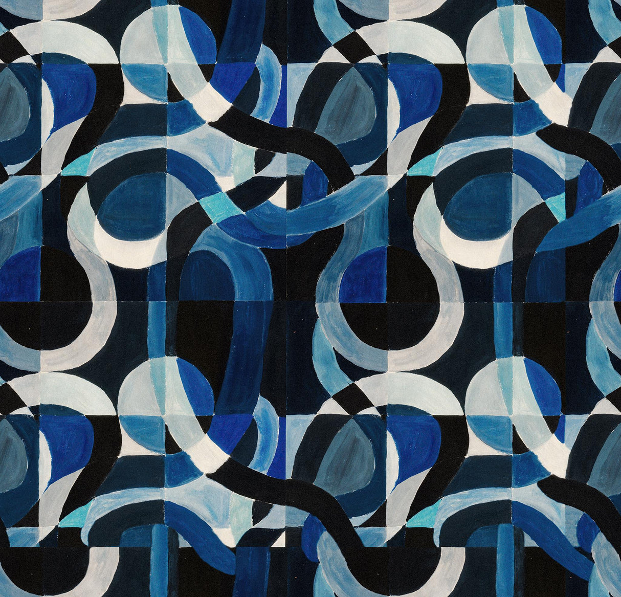 MindTheGap LABYRINTHINE INDIGO ADDICTION Wallpaper