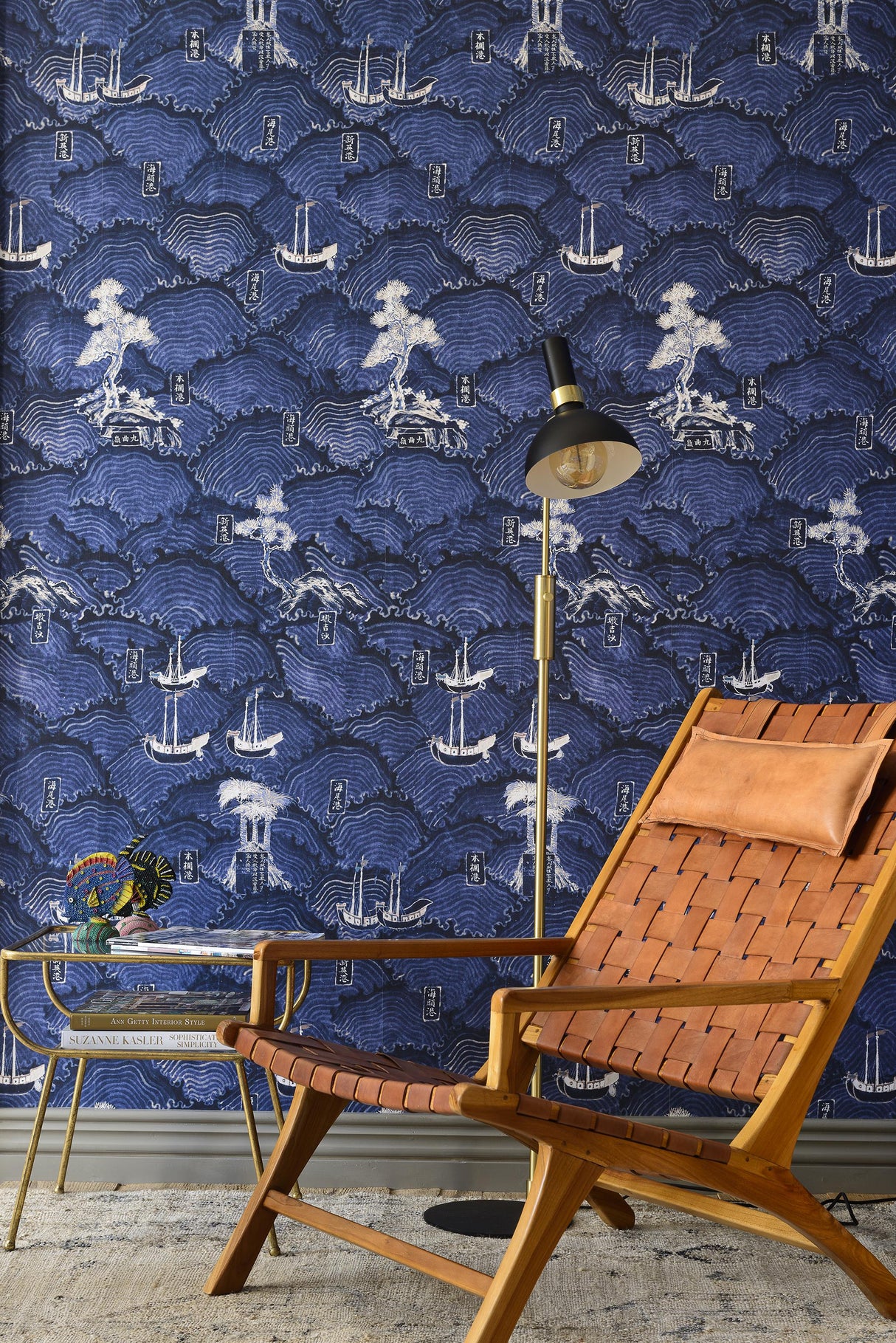 MindTheGap WAVES OF TSUSHIMA INDIGO ADDICTION Wallpaper
