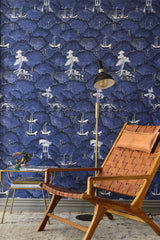 MindTheGap WAVES OF TSUSHIMA INDIGO ADDICTION Wallpaper
