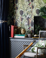MindTheGap EXOTIC MENAGERIE Dark TROPICAL WANDERLUST Wallpaper