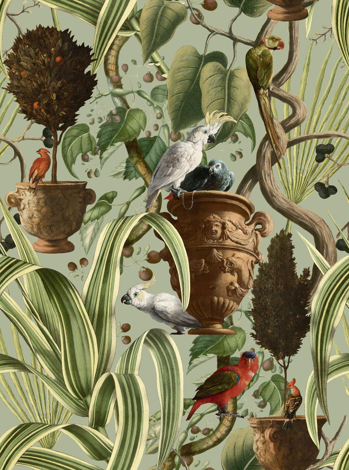 MindTheGap EXOTIC MENAGERIE Light TROPICAL WANDERLUST Wallpaper