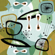 MindTheGap CENTURY ELEMENTS Green REVIVAL Wallpaper