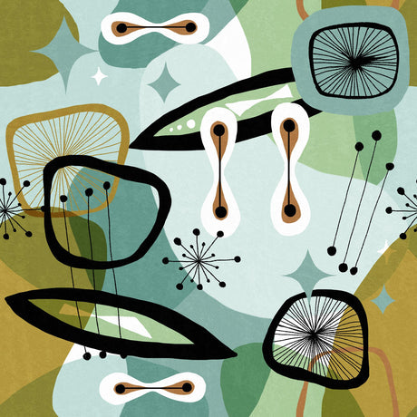 MindTheGap CENTURY ELEMENTS Green REVIVAL Wallpaper