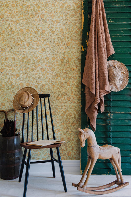 MindTheGap CHERRY ORCHARD Sand TRANSYLVANIAN ROOTS Wallpaper