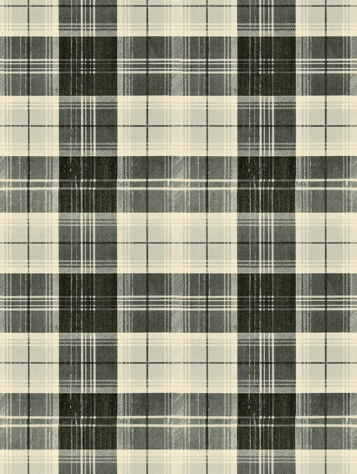 MindTheGap COUNTRYSIDE PLAID Charcoal TRANSYLVANIAN ROOTS Wallpaper