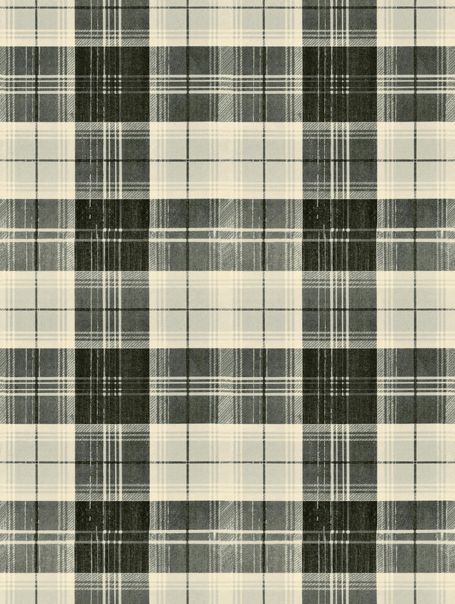 MindTheGap COUNTRYSIDE PLAID Charcoal TRANSYLVANIAN ROOTS Wallpaper
