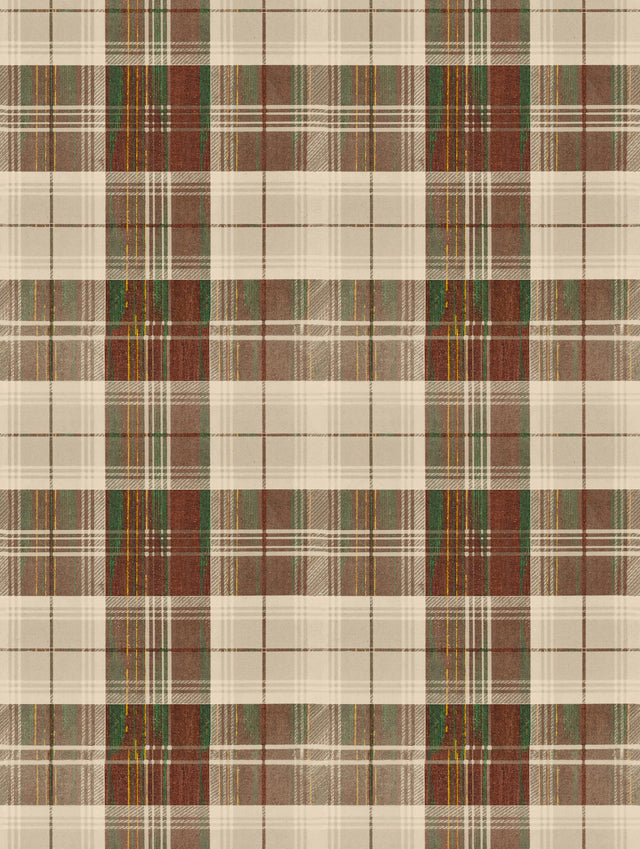 MindTheGap COUNTRYSIDE PLAID Leather TRANSYLVANIAN ROOTS Wallpaper