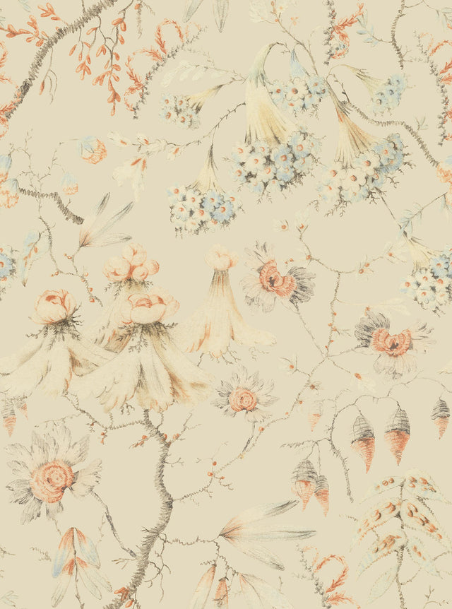 MindTheGap GRANDMA'S TAPESTRY Bluewash TRANSYLVANIAN ROOTS Wallpaper