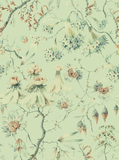 MindTheGap GRANDMA'S TAPESTRY Green TRANSYLVANIAN ROOTS Wallpaper