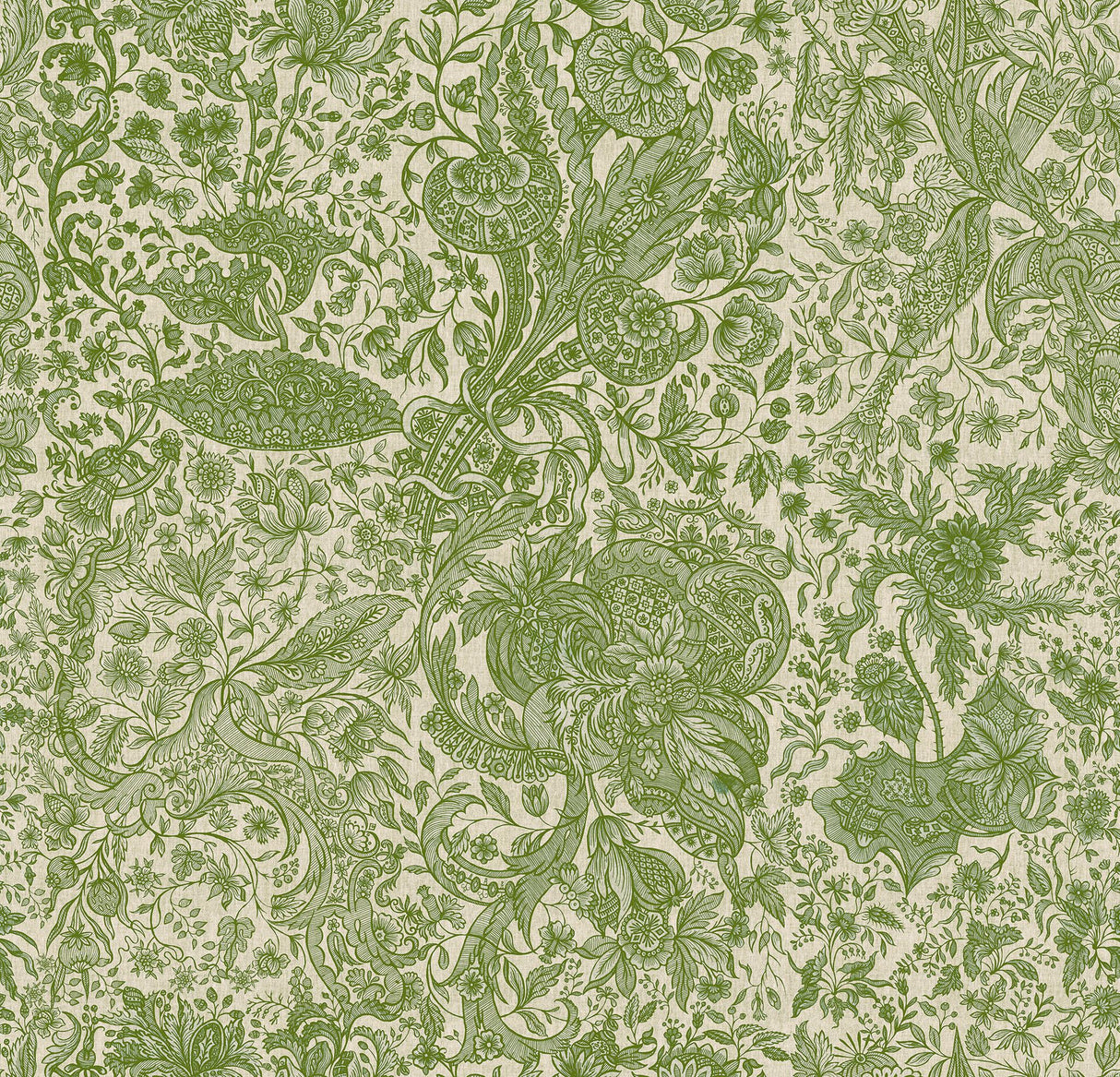 MindTheGap SARKOZI EMBROIDERY Herbal TRANSYLVANIAN ROOTS Wallpaper