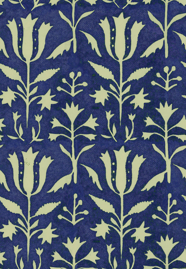 MindTheGap TULIPAN Indigo TRANSYLVANIAN ROOTS Wallpaper
