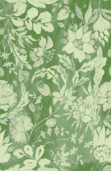 MindTheGap FLOWERY ORNAMENT Bud Green TRANSYLVANIAN ROOTS Wallpaper