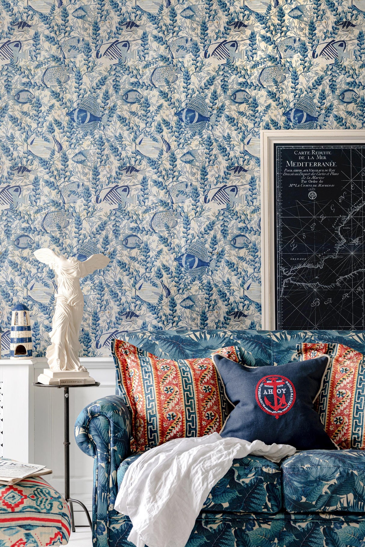 MindTheGap AQUARIUM Indigo SUNDANCE VILLA Wallpaper