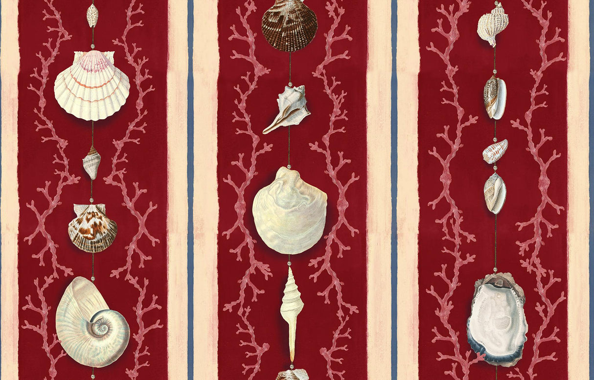 MindTheGap COQUILLAGE Samba Red SUNDANCE VILLA Wallpaper