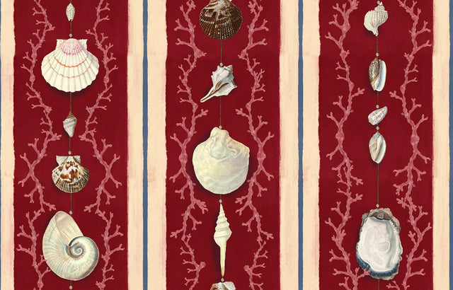 MindTheGap COQUILLAGE Samba Red SUNDANCE VILLA Wallpaper