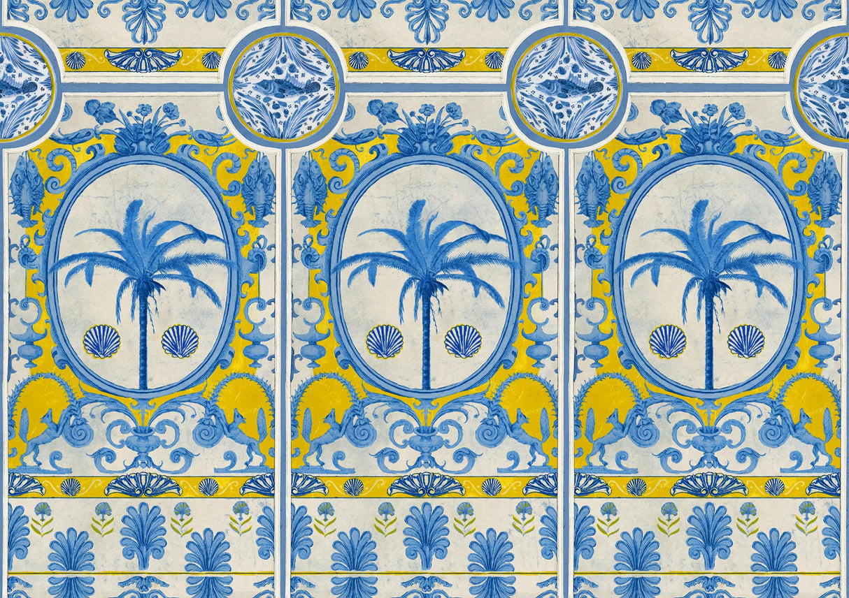 MindTheGap THE VILLA Mural Yellow SUNDANCE VILLA Wallpaper