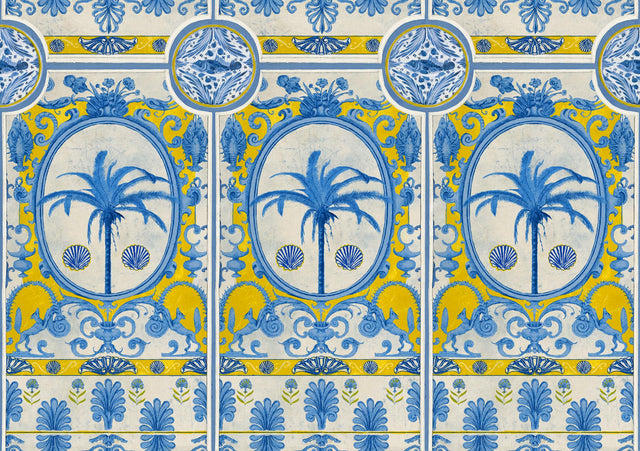 MindTheGap THE VILLA Mural Yellow SUNDANCE VILLA Wallpaper