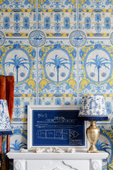 MindTheGap THE VILLA Mural Yellow SUNDANCE VILLA Wallpaper